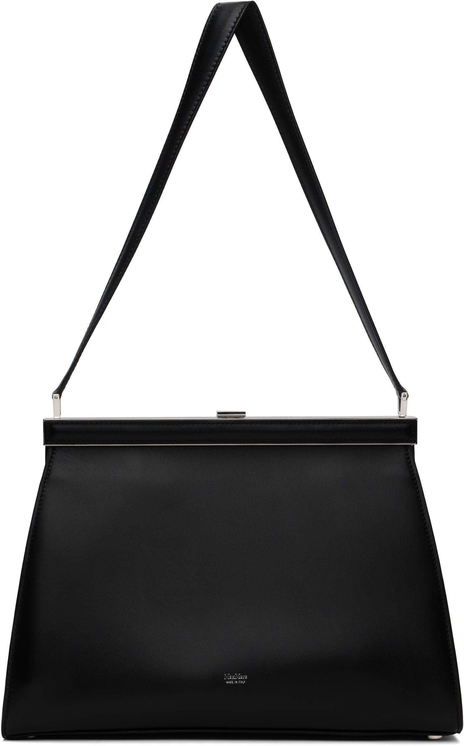 Torbica Max Mara Biancaclasp Leather Frame Bag Črna | 2524516212600, 0