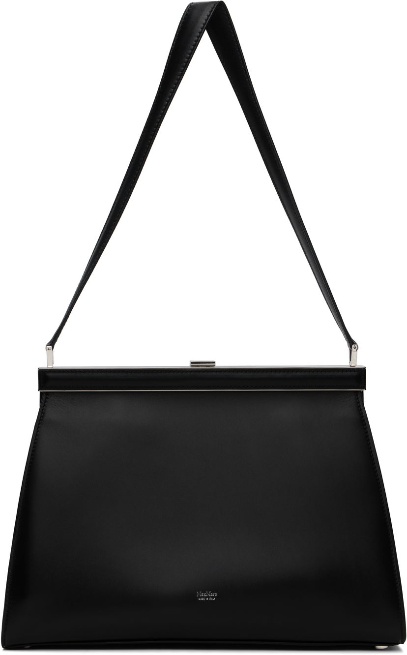Torbica Max Mara Biancaclasp Leather Frame Bag Črna | 2524516212600