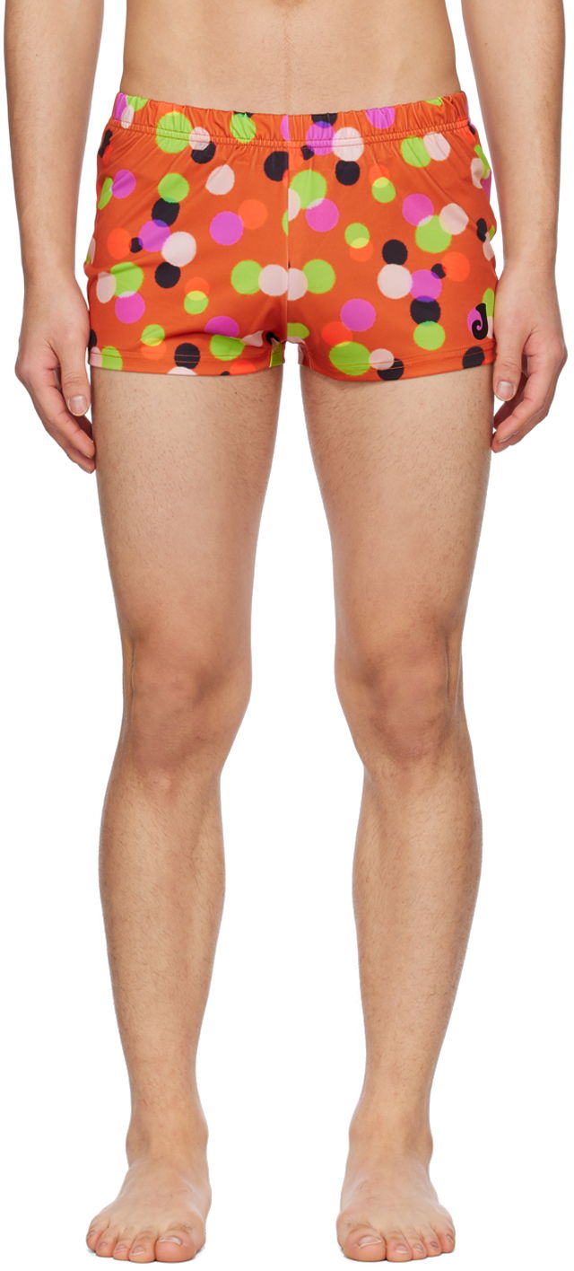Kopalke Jacquemus Le Raphia 'Le Short De Bain' Swim Shorts Oranžna | 23E235SW010-2133, 0