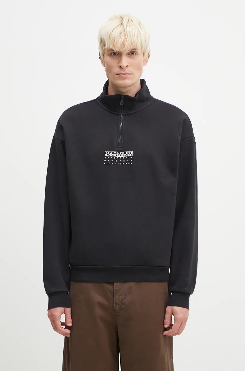 Pulover Napapijri Sweatshirt With Print Črna | NP0A4I6N9411, 0
