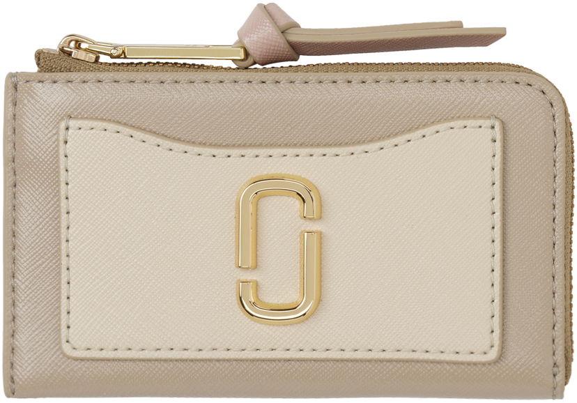 Denarnica Marc Jacobs Marc Jacobs 'The Utility Snapshot' Top Zip Wallet Bež | 2F3SMP063S07