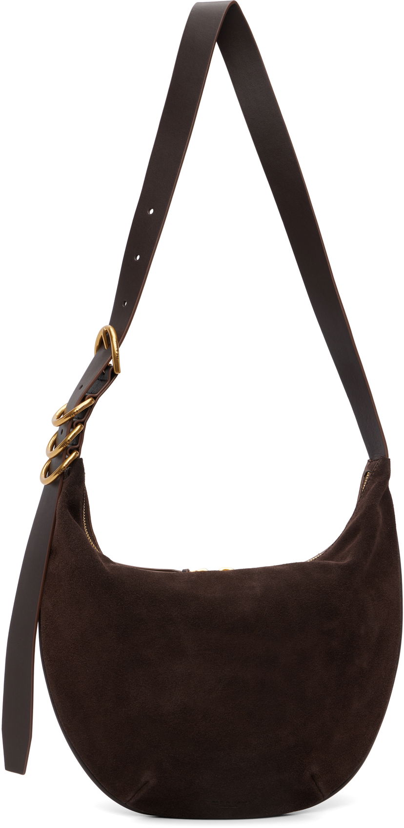 Torba za čez ramo rag & bone rag & bone Mercer Medium Suede Shoulder Bag Rjava | SD100902