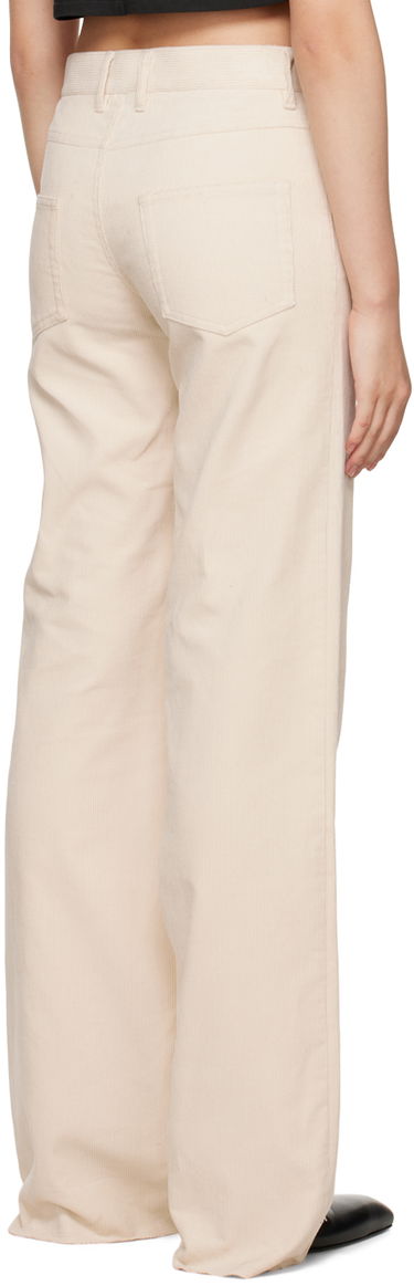 Hlače We11done We11done Loose-Fit Corduroy Trousers Bež | WD-PT3-22-287-W-WH, 2