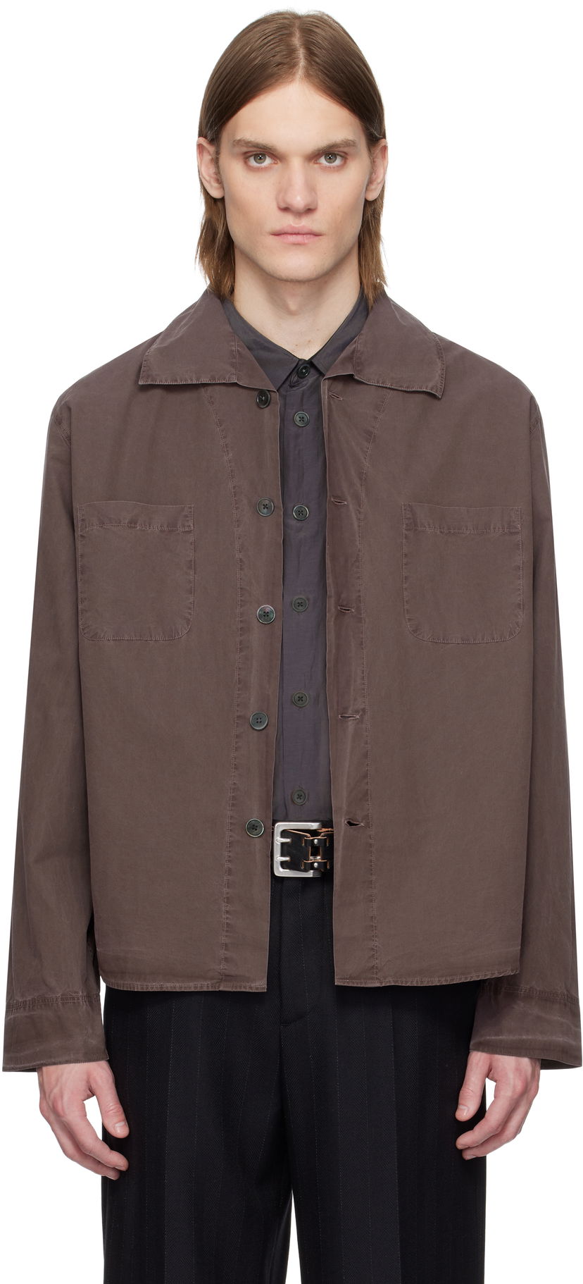 Srajce OUR LEGACY Our Legacy Funnel Shirt Rjava | M2252FC