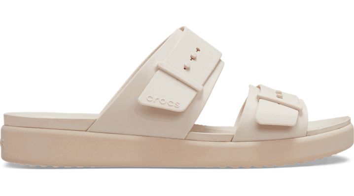 Superge in čevlji Crocs Brooklyn Buckle Low Sandals Bež | 211215-6UR