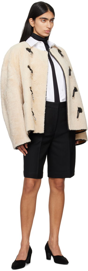 Plašči TOTEME TOTEME Women's Teddy Clasp Shearling Jacket Bež | 214-120-604, 3