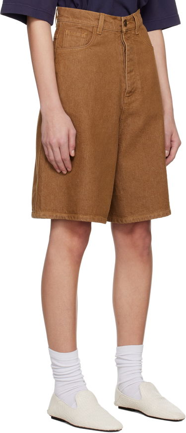 Kratke hlače JW Anderson JW Anderson Aged Denim Shorts Rjava | DT0114-PG1756, 4