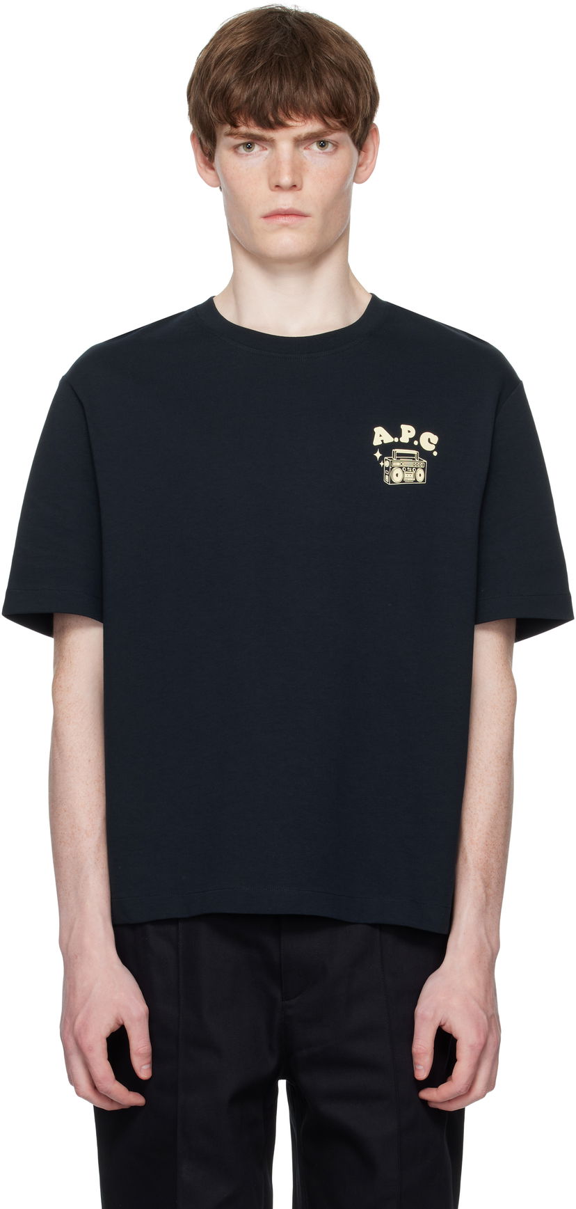 Majica A.P.C. A.P.C. Disco Graphic T-Shirt Črna | COHGS-M26530