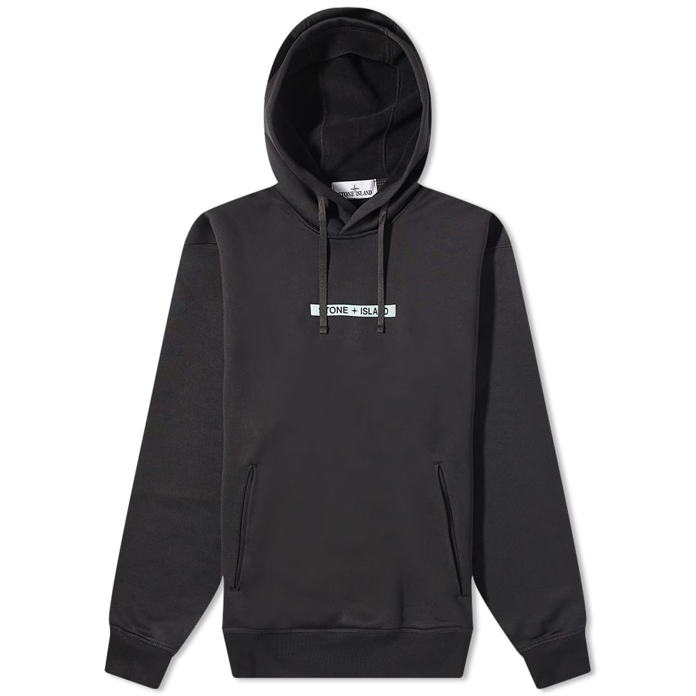 Pulover Stone Island Microbranding Popover Hoodie Črna | 771560335-V0029, 0