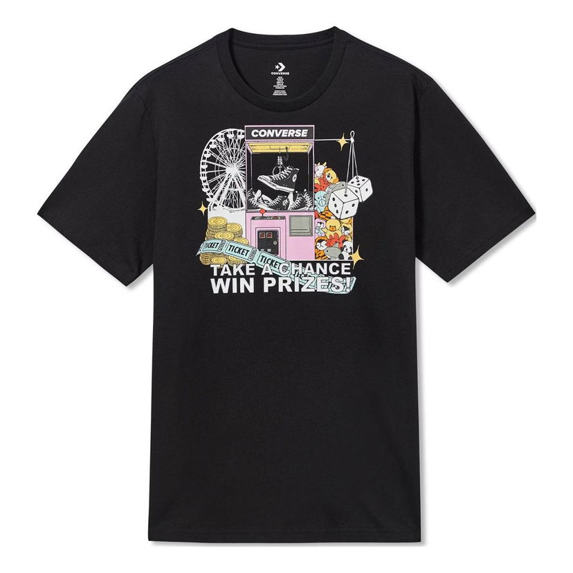 Majica Converse Converse Men's Claw Machine Graphic T-Shirt Črna | 10023457-A01
