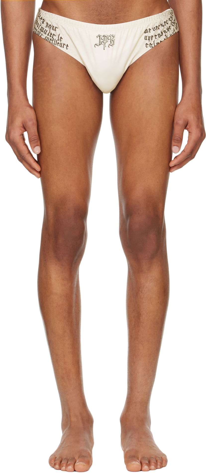 Spodnjice Jean Paul Gaultier Jean Paul Gaultier 'The Tattoo Wings' Swim Briefs Bež | 25/34-H-SV059-J586-030200