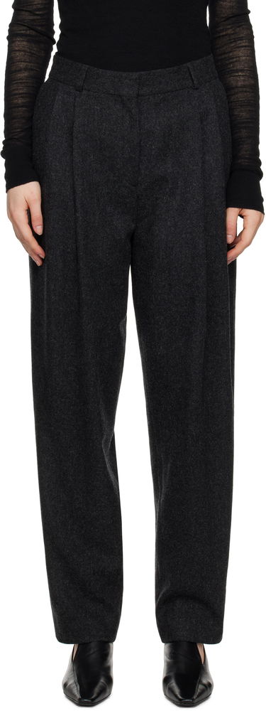 Hlače TOTEME TOTEME Double-Pleated Tailored Trousers Siva | 251-WRB847-FB0024, 0