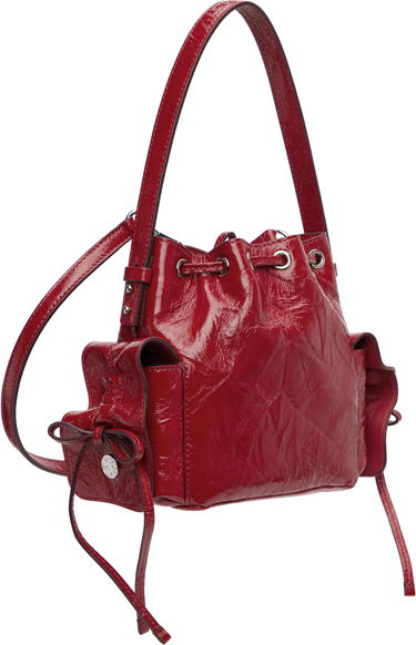 Torbica Acne Studios Acne Studios Multipocket Mini Bucket Bag Rdeča | A10467-, 2