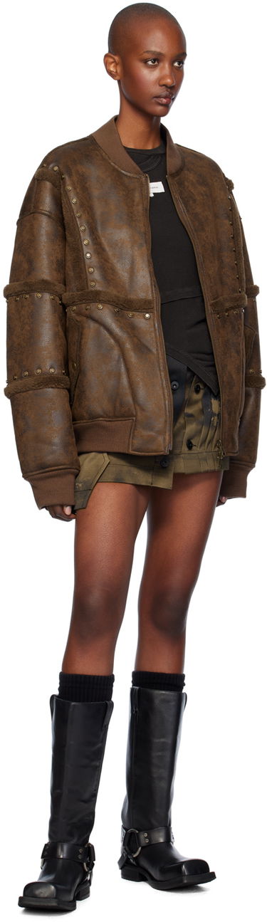 Krila Feng Chen Wang Feng Chen Wang Gradient Printed Cargo Miniskirt Rjava | FWF18SK10, 3