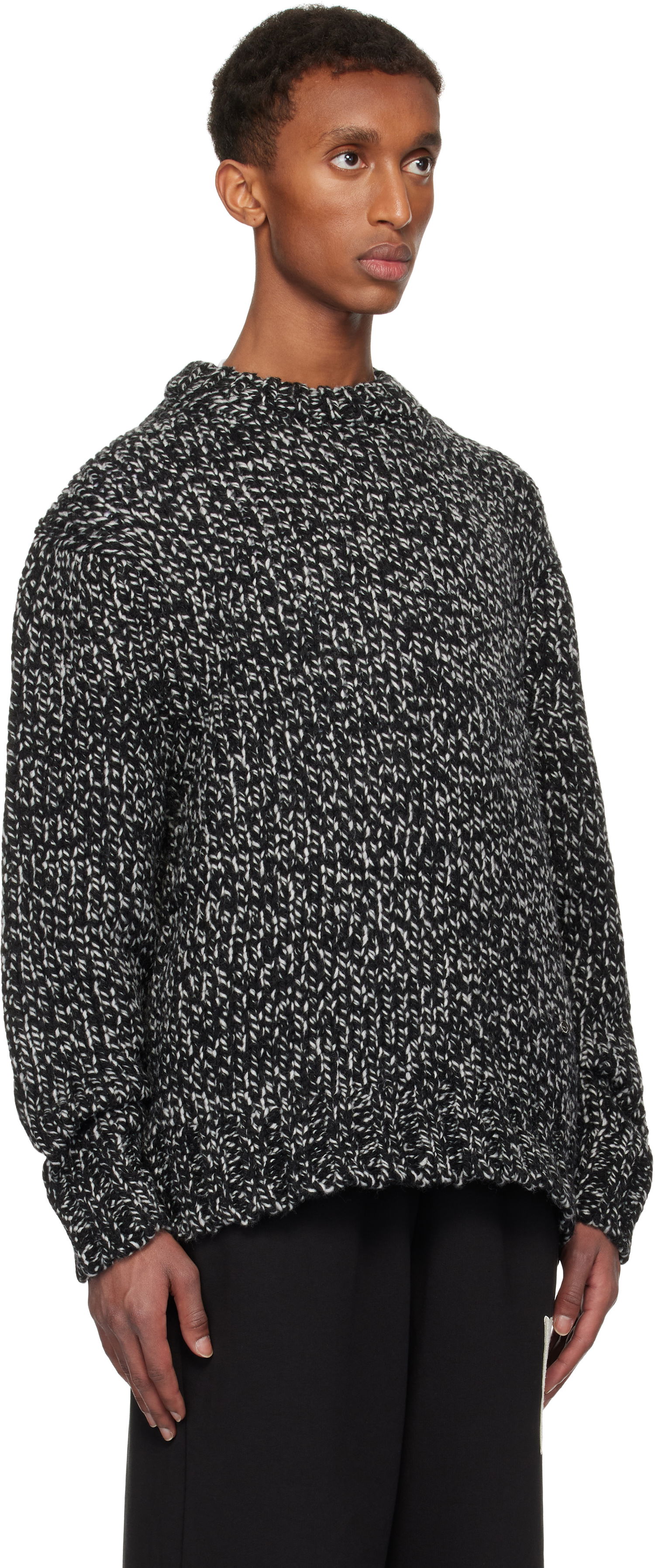 Pleteni pulover We11done We11done Chunky Knit Sweater Črna | WD-KT3-24-649-U-B2, 1