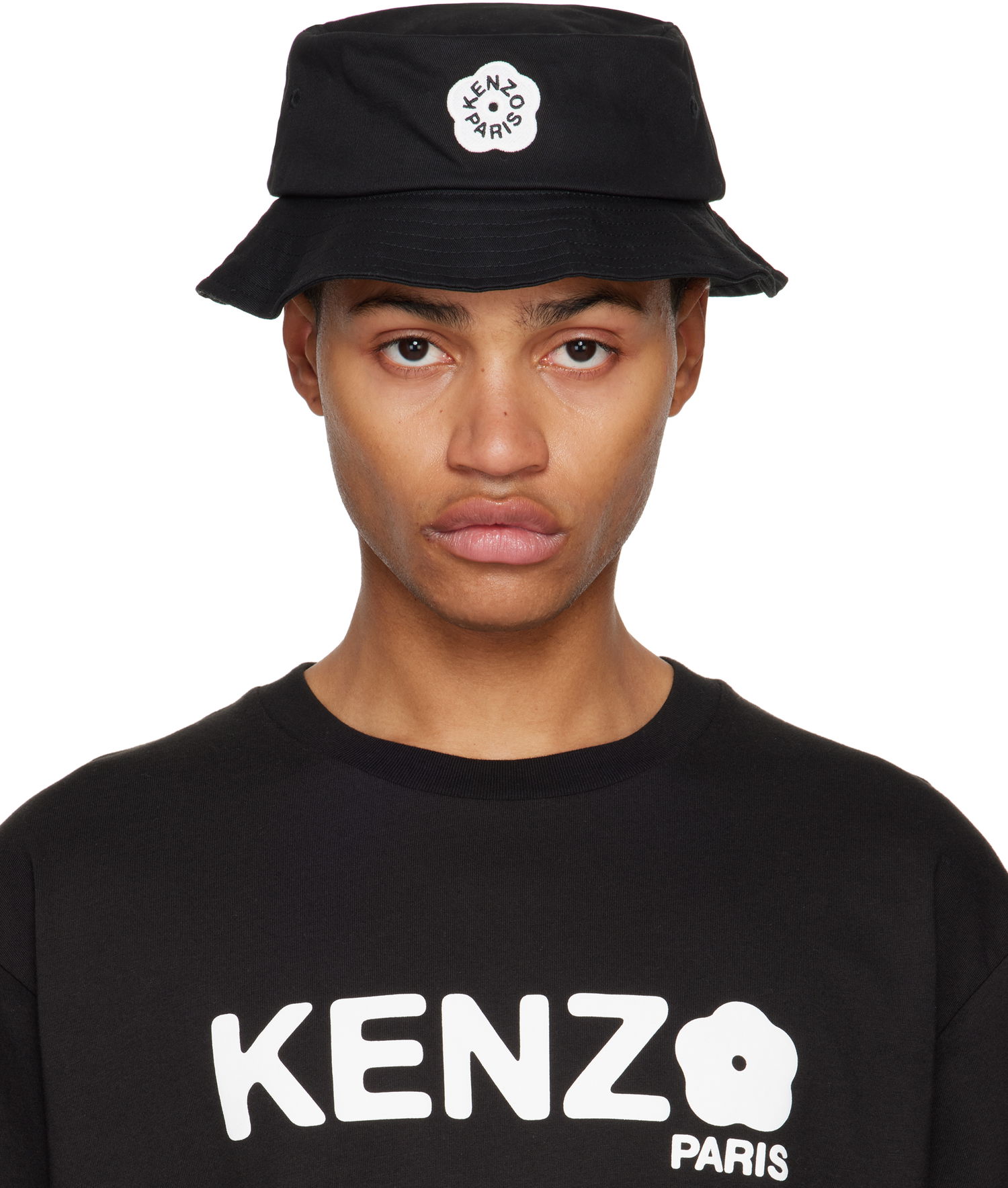 Pulover KENZO Logo Patch Bucket Hat Črna | FF58AC414F34, 0
