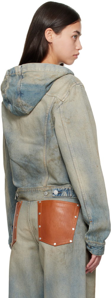 Jakna Acne Studios Acne Studios Hooded Denim Jacket Modra | C90199-, 2