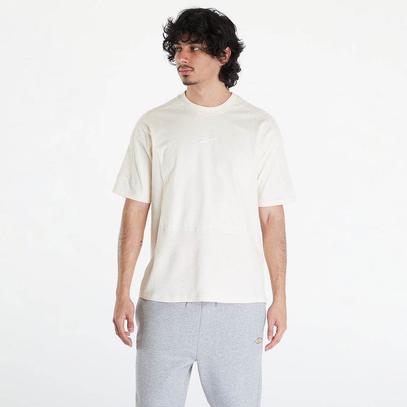 Majica Reebok LTD Training Waffle Pattern T-Shirt Beige Bela | RMAA002C99JER0016161