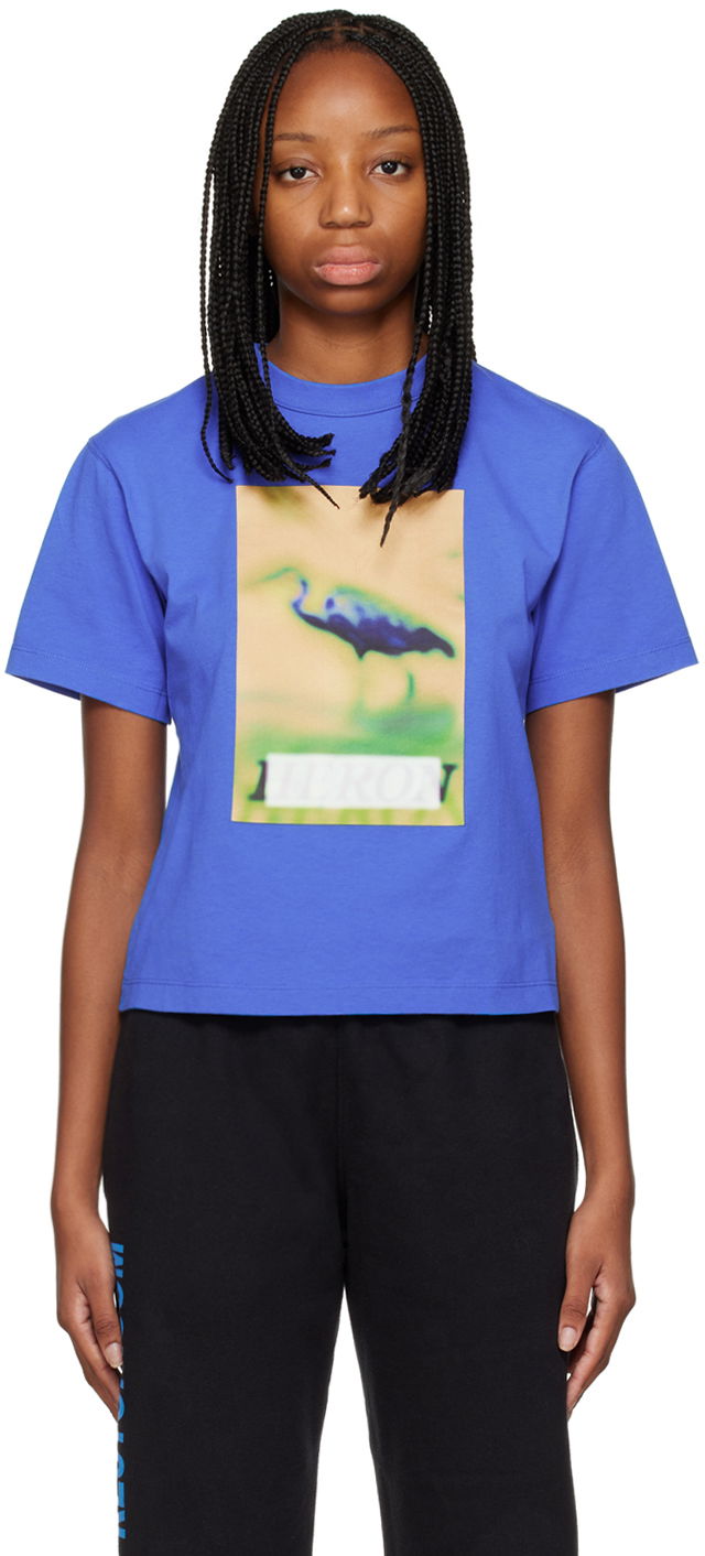 Majica HERON PRESTON Heron Preston Heron Censored T-Shirt Modra | HWAA032F22JER0024519