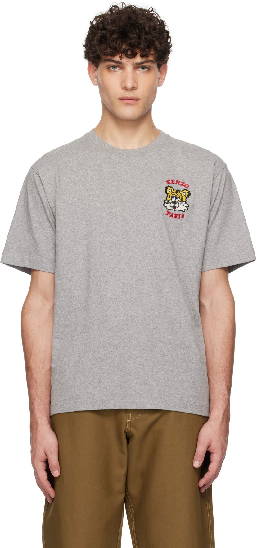 Majica KENZO VERDY Edition Embroidered T-Shirt Siva | FF58TS4824SG