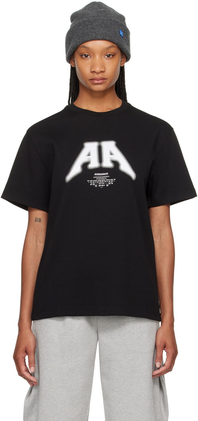 Majica ADER ERROR Embroidered T-Shirt Črna | BN01SSTS0105BK