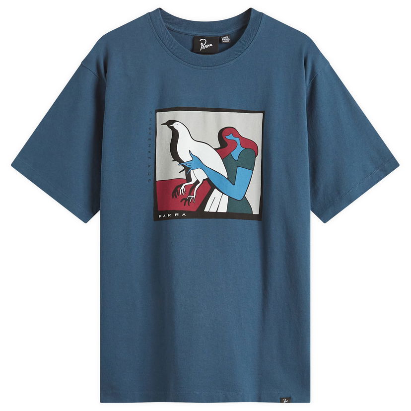 Majica By Parra Parra Look At It T-Shirt Modra | 53300-BLU