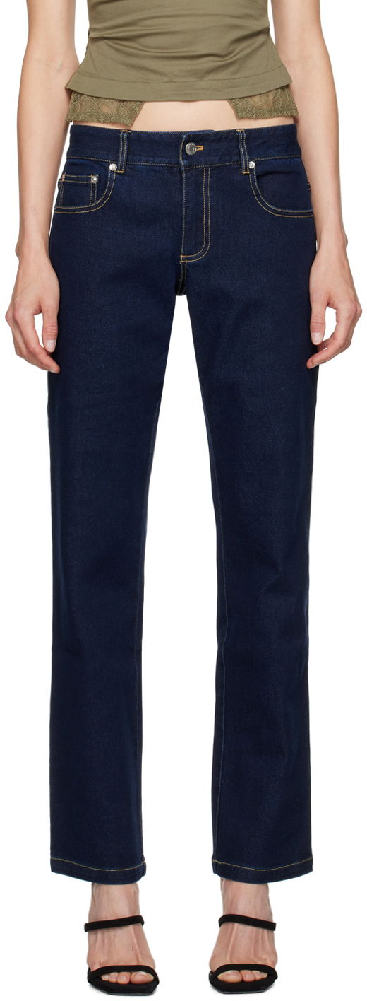 Kavbojke Miaou Miaou Paris Jeans Modra | 1050RWDBLD