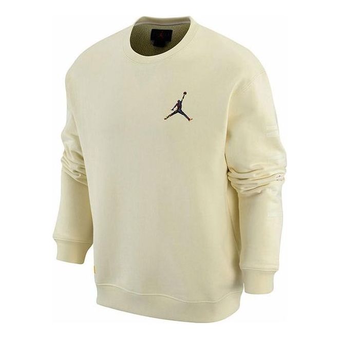 Pleteni pulover Jordan Logo Sweatshirt Bež | FB7658-113
