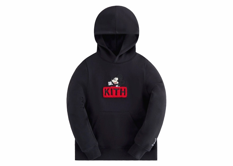 Pulover KITH Kith x Disney Kids Mickey & Friends Classic Logo Hoodie Črna | KHK030498-001