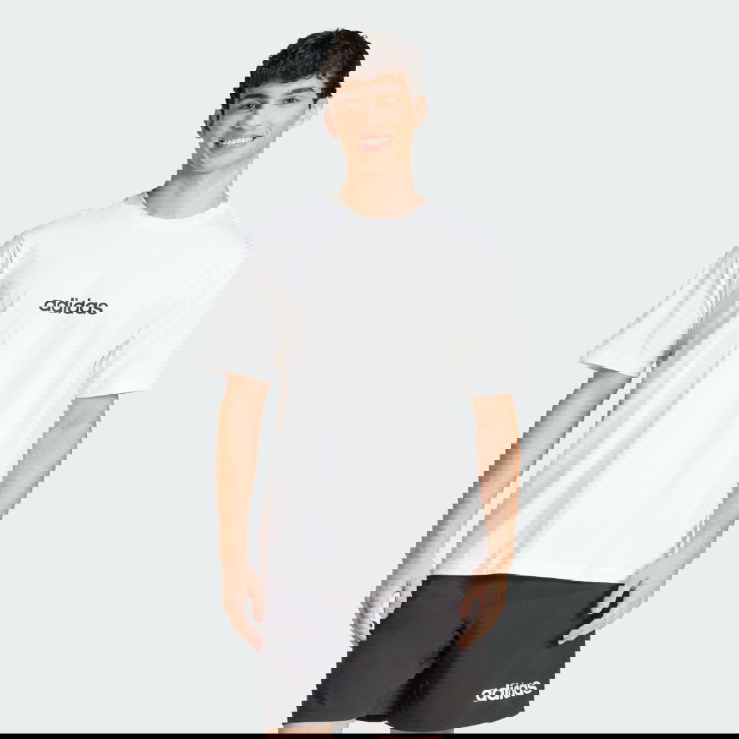 Majica adidas Performance Essentials Linear Logo Tee Bela | JE9000, 0