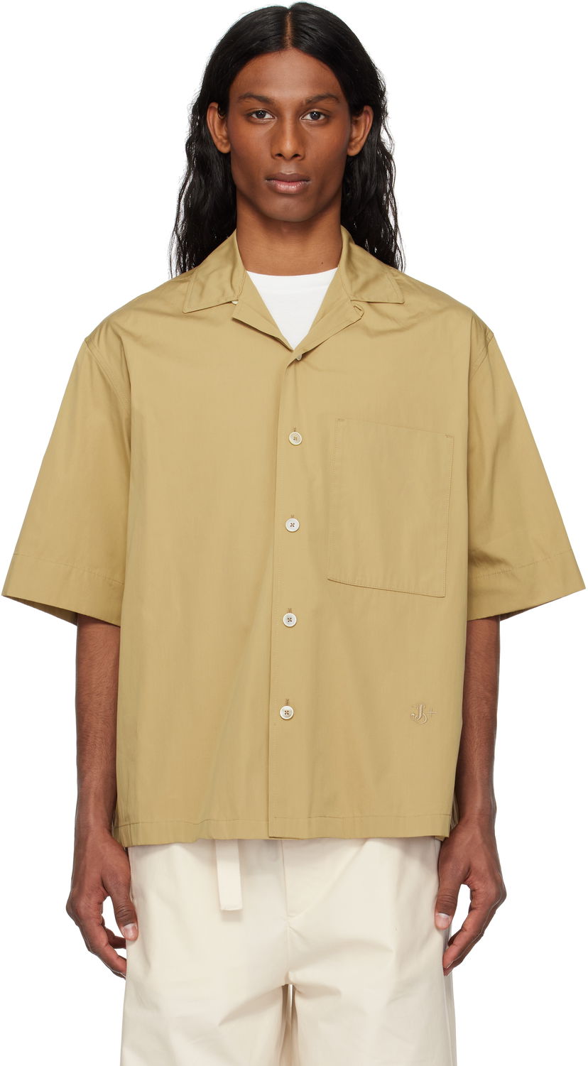 Srajce Jil Sander Jil Sander Cotton Poplin Shirt Bež | J47DL0166_J45292