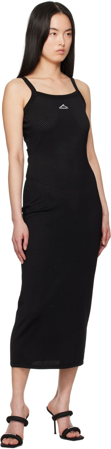 Obleke Alexander Wang Alexander Wang.t Cami Athletic Mesh Midi Dress Črna | 4KC2256043, 3