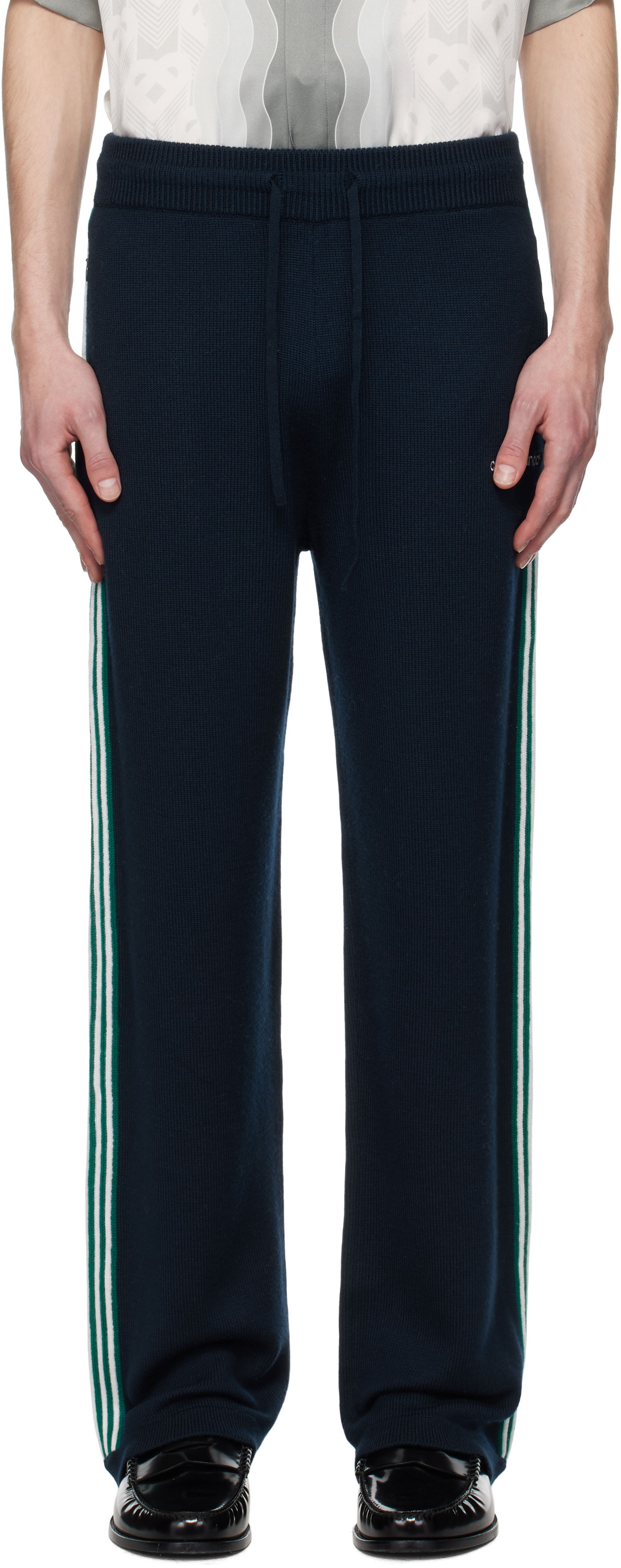 Trenirka Casablanca Casablanca Knit Tennis Sweatpants Mornarica | MPS25-KW-847-01, 0