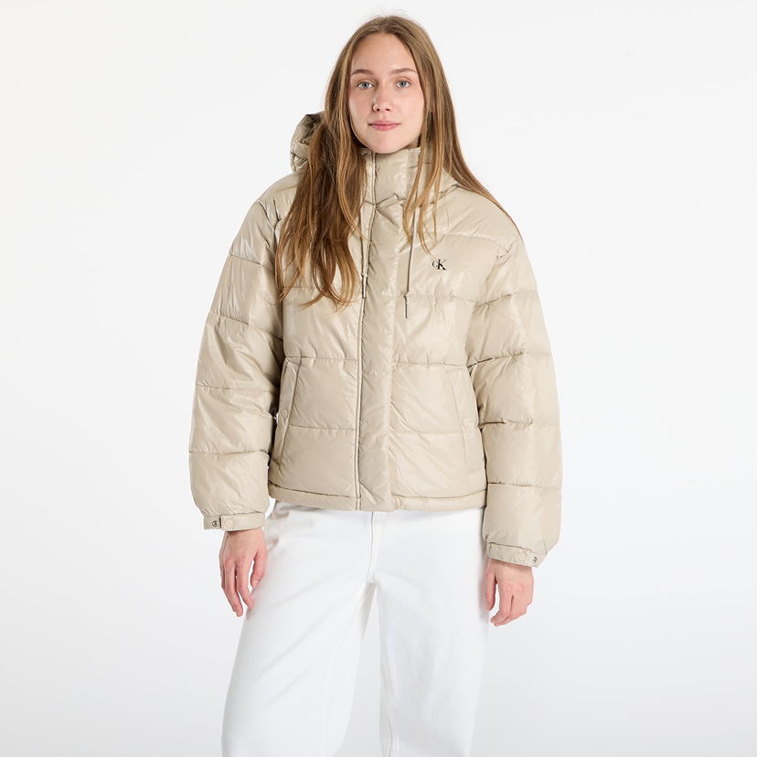 Puhovka CALVIN KLEIN Calvin Klein Jeans Shine Puffer Jacket Bež | LV047D505G NSU