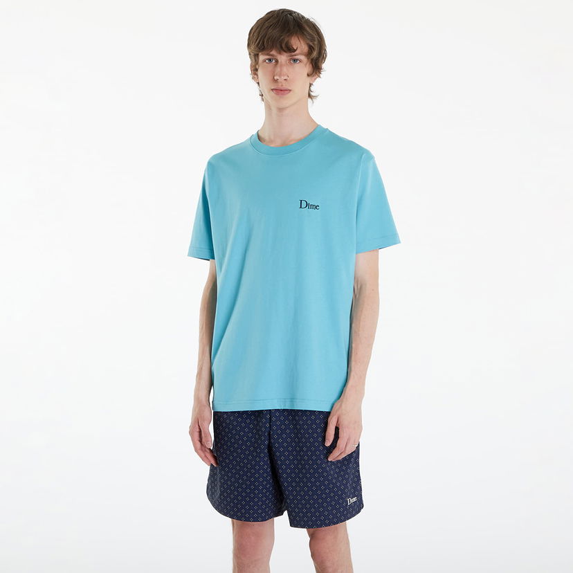Majica Dime Classic Small Logo T-Shirt Ocean Blue Turkizna | DIMESP24D211BLU