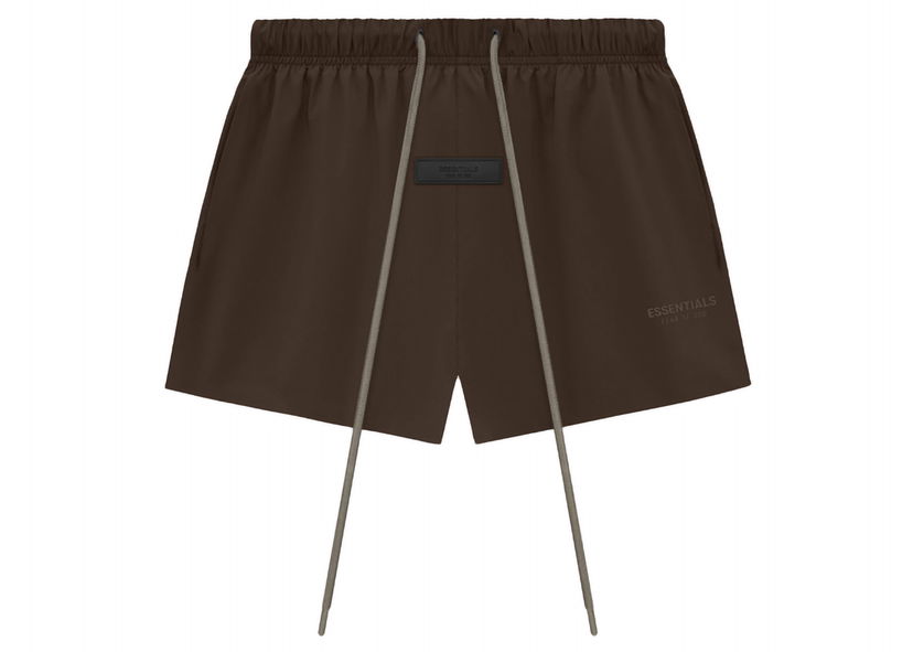 Kratke hlače Fear of God Core Collection Nylon Running Short Wood Rjava | 160SU244216F