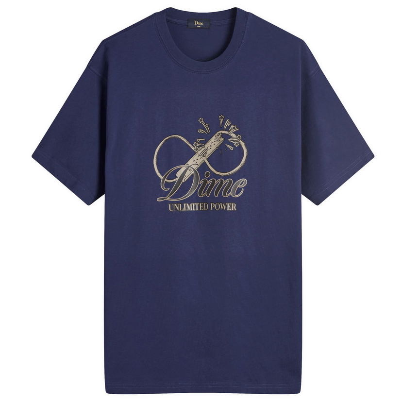 Majica Dime Cursive Power T-Shirt Mornarica | DIMEFA2436NVY
