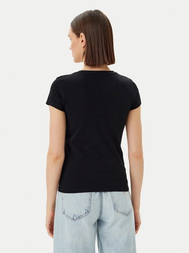 Majica GUESS Guess Rhinestone Triangle Short Sleeve T-Shirt Črna | E5GI08J1314-JBLK, 1