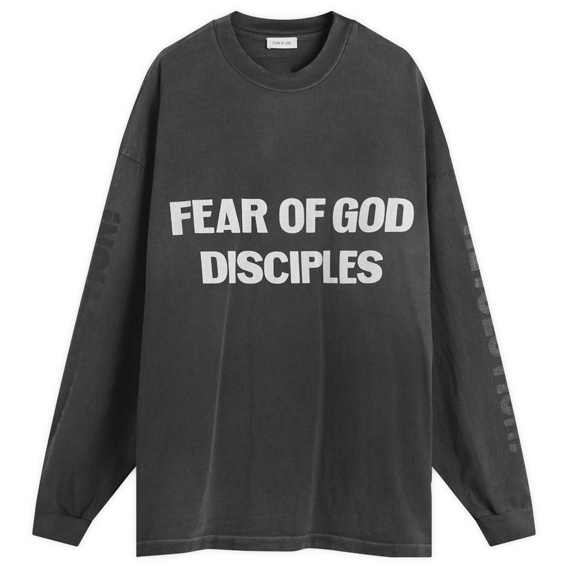 Majica Fear of God Relaxed Long Sleeve Disciple T-Shirt Siva | FG25FW10-10404HWJUS-001