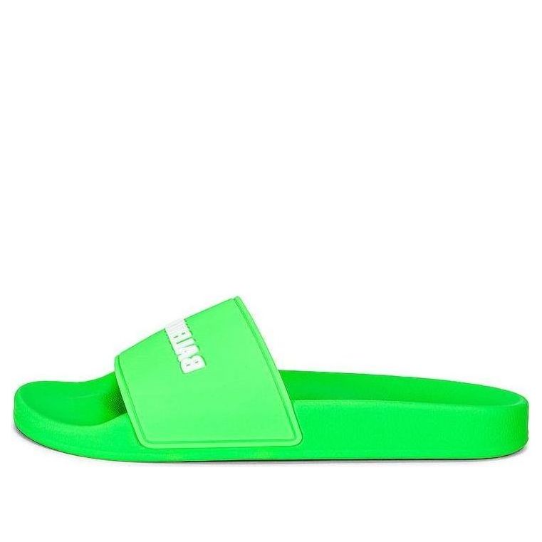 Superge in čevlji Balenciaga Pool Slide Zelena | 565547W1S823590, 0