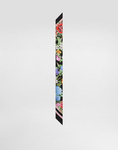 Šala Dolce & Gabbana Dolce & Gabbana Floral-Print Twill Headscarf Črna | FS215AGDCV8H45KU, 3