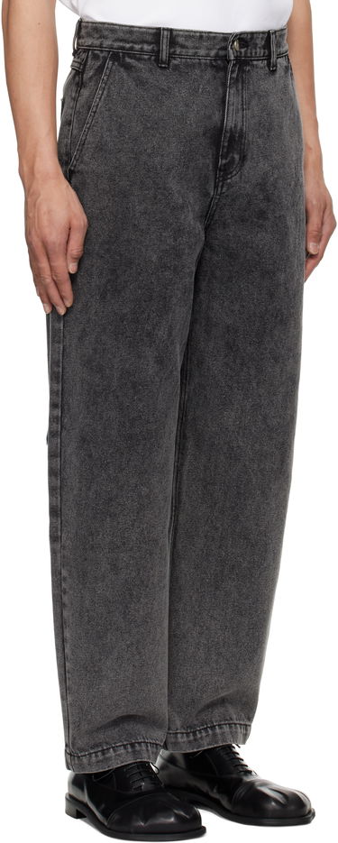 Kavbojke ADER ERROR ADER error Sig; TRS Tag 03 Wide-Leg Jeans Siva | BO42FYJE0103BK, 1