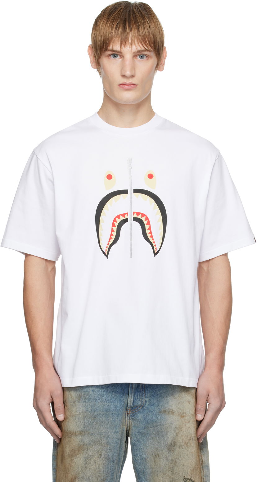 Majica BAPE Shark Graphic T-Shirt Bela | 001TEK701305M