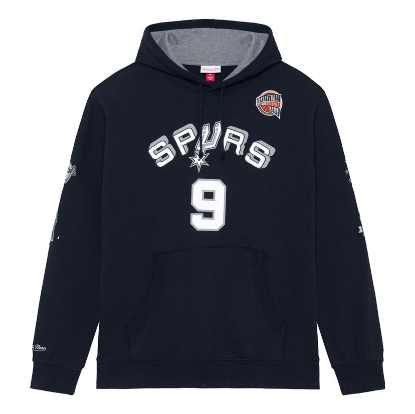 Pulover Mitchell & Ness NBA San Antonio Spurs Tony Parker 9 Fleece Hoodie Mornarica | FPHD6861-SASYYTPABLCK