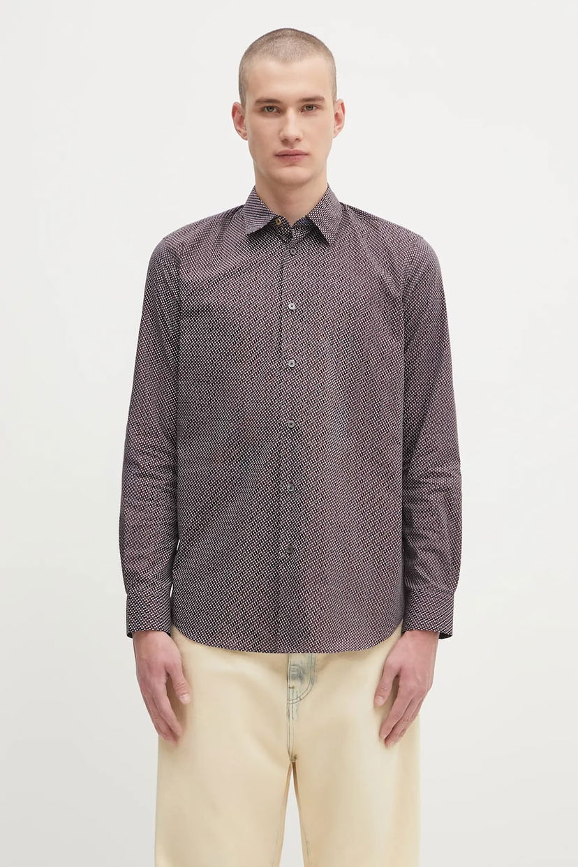 Srajce Paul Smith Paul Smith Regular Fit Classic Collar Shirt Večbarvna | M1R.901U.T02718