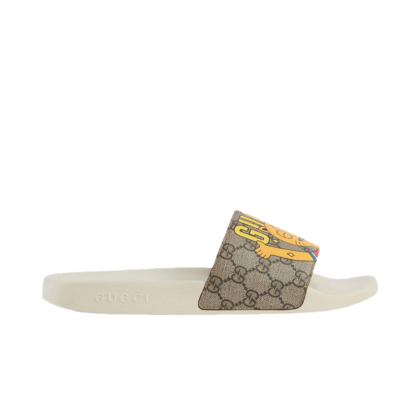 Superge in čevlji Gucci Pablo Delcielo x Cat GG Supreme Slide Beige Bež | 699302 U1G00 8462