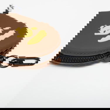 Denarnica BAPE Ape Head Silicone Zippered Coin Case with Carabiner Rjava | 001SGL801011MBRW, 2