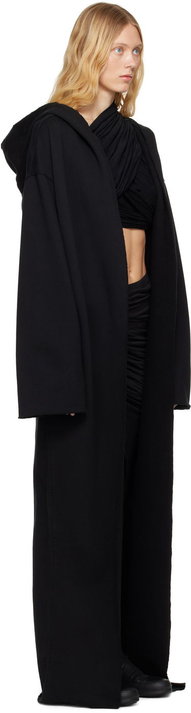 Pulover Rick Owens Rick Owens DRKSHDW Hollywood Dragging Peter Hoodie Črna | DS01E3248 F, 1