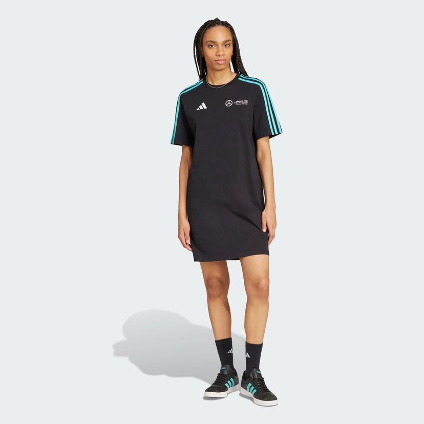 Obleke adidas Performance Mercedes-AMG Petronas Formula One Team DNA T-Shirt Dress Črna | JV5426