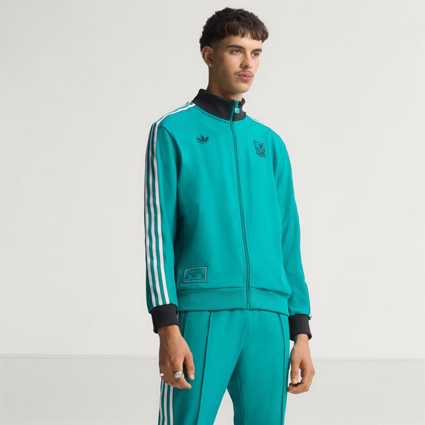 Pulover adidas Performance Liverpool FC Terrace Icons Turkizna | JW5464